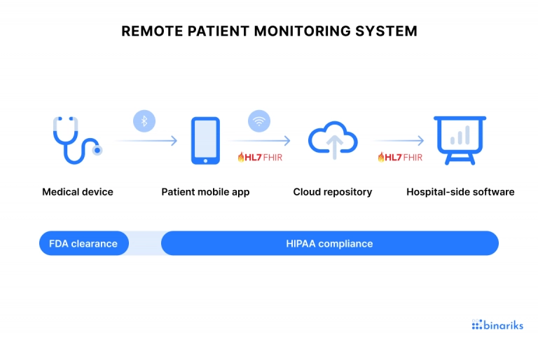 Elements of Remote Patient Monitoring Software Development System
