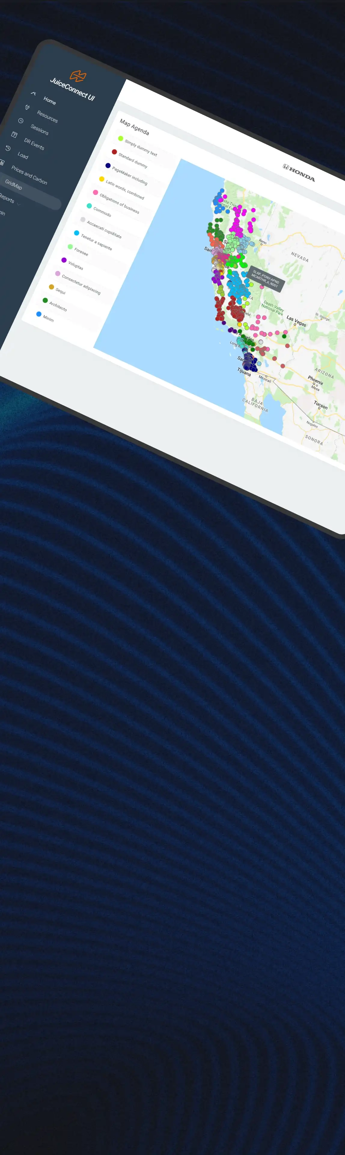 Cloud-based Analytics Dashboard for EV Infrastructure Company
