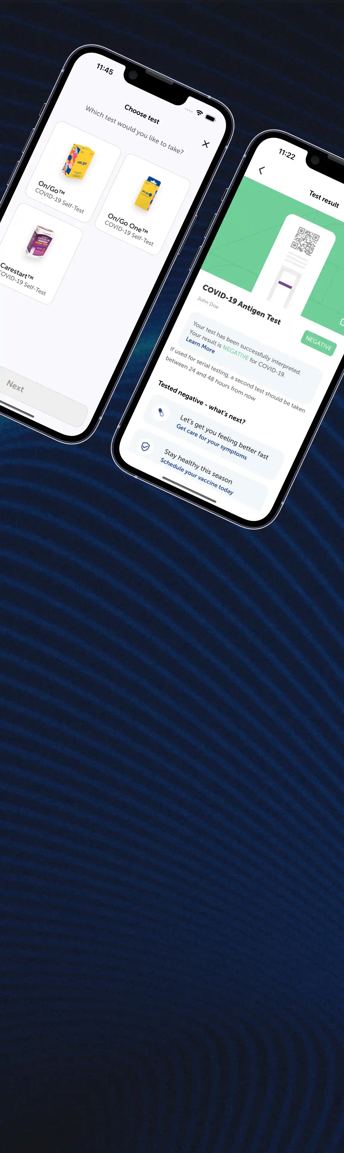 COVID-19 Testing Mobile App for Digital Health Company