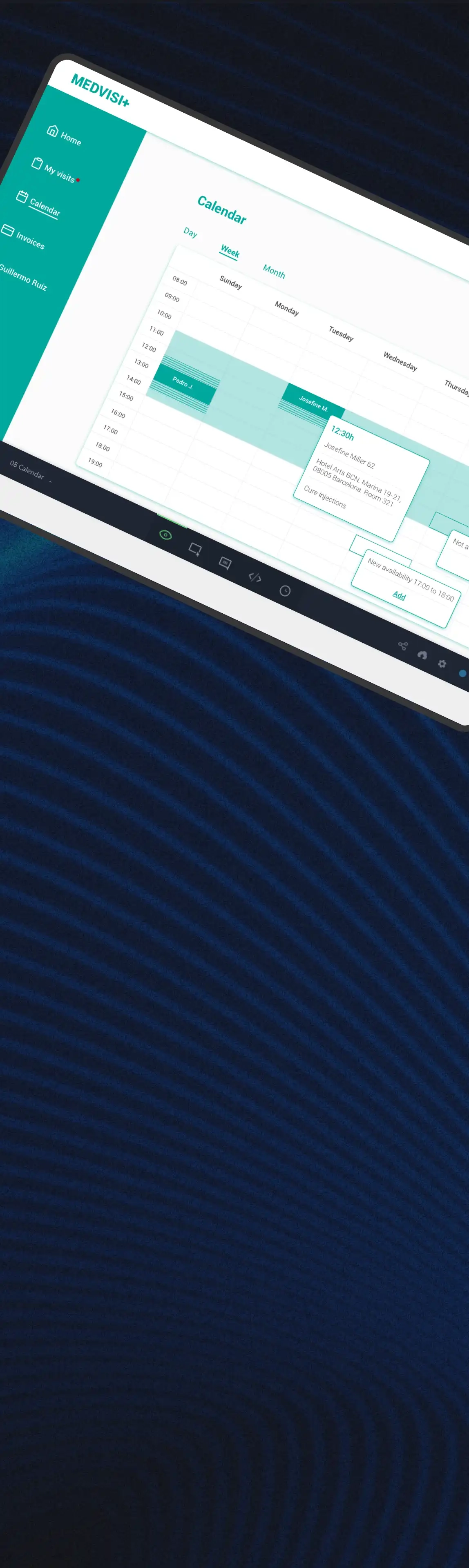 Web platform for patient management