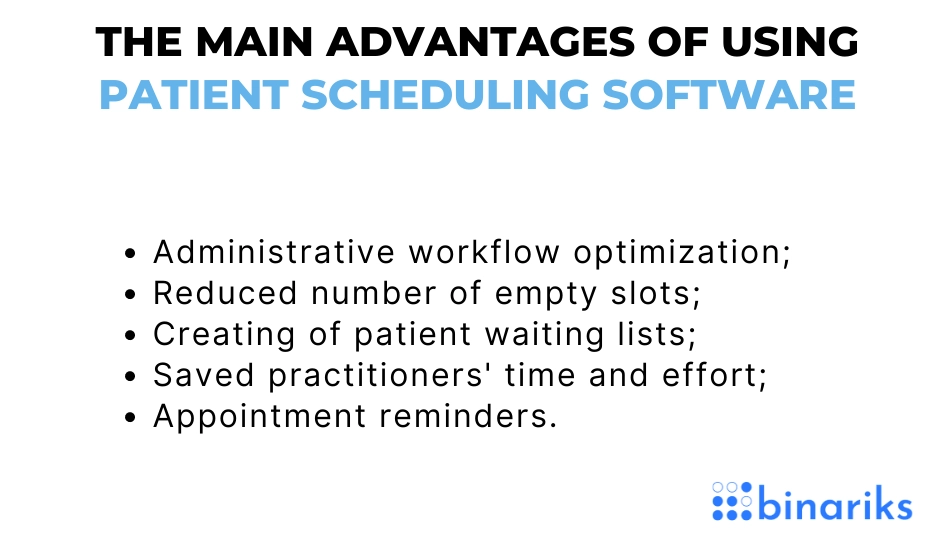 patient scheduling